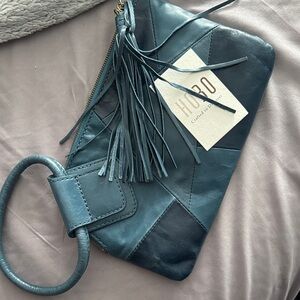 HOBO Blue Leather Clutch Part of the 30th anniversary limited release style